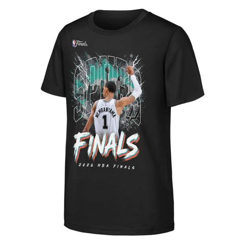 Youth Outerstuff Victor Wembanyama Black San Antonio Spurs 2026 NBA Finals City T-Shirt