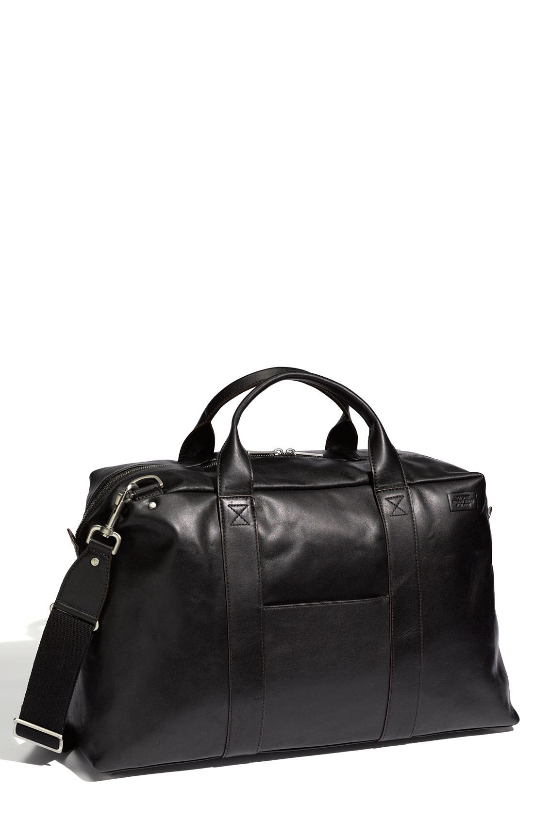 Jack Spade 'Wayne' Leather Duffel Bag, Main, color, 