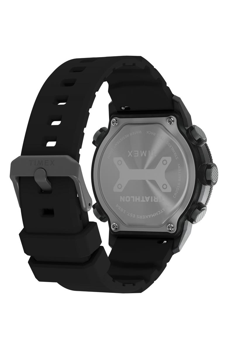 Timex<sup>®</sup> Triathalon Digital 200-Lap Silicone Strap Watch, 44mm, Alternate, color, Digital