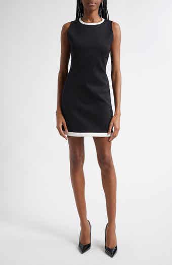 Alice + Olivia Chara Mixed Media Minidress | Nordstrom Alice + Olivia Chara Mixed Media Minidress | Nordstrom