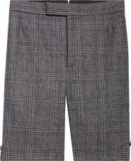 Thom Browne Prince of Wales Plaid Hunting Tweed Backstrap Shorts