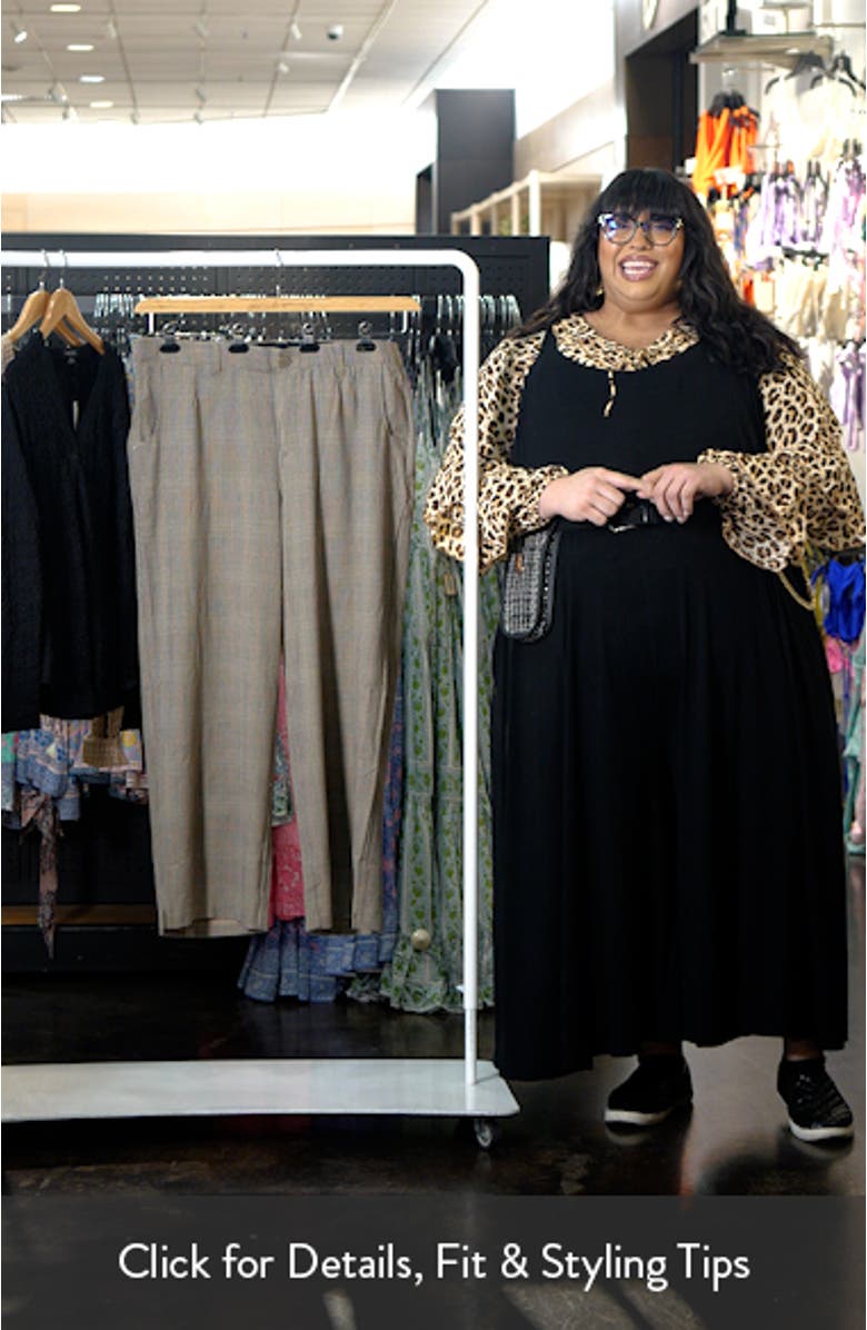 Skyrise Glen Plaid Pleated Wide Leg Trousers, sales video thumbnail