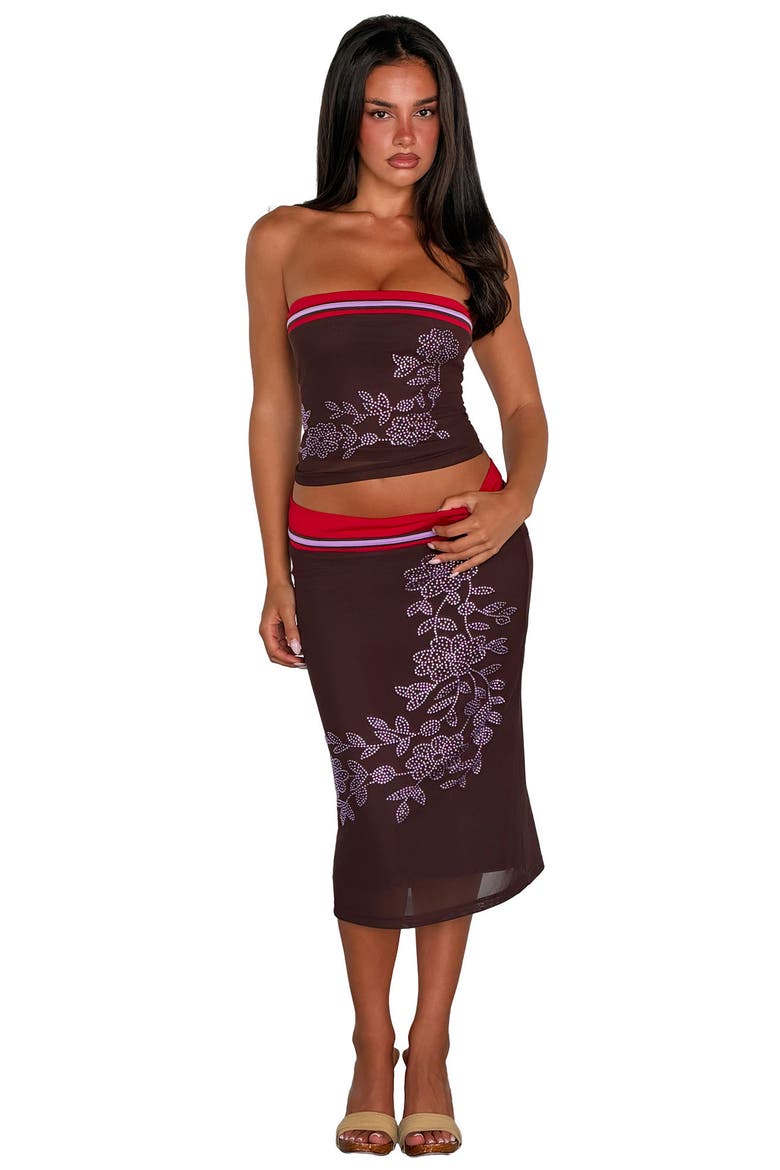 Serah Strapless Tube Top, Alternate, color, CHOCOLATE