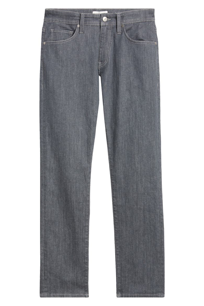 Slim Straight Leg Jeans, Alternate, color, GREY DENIM