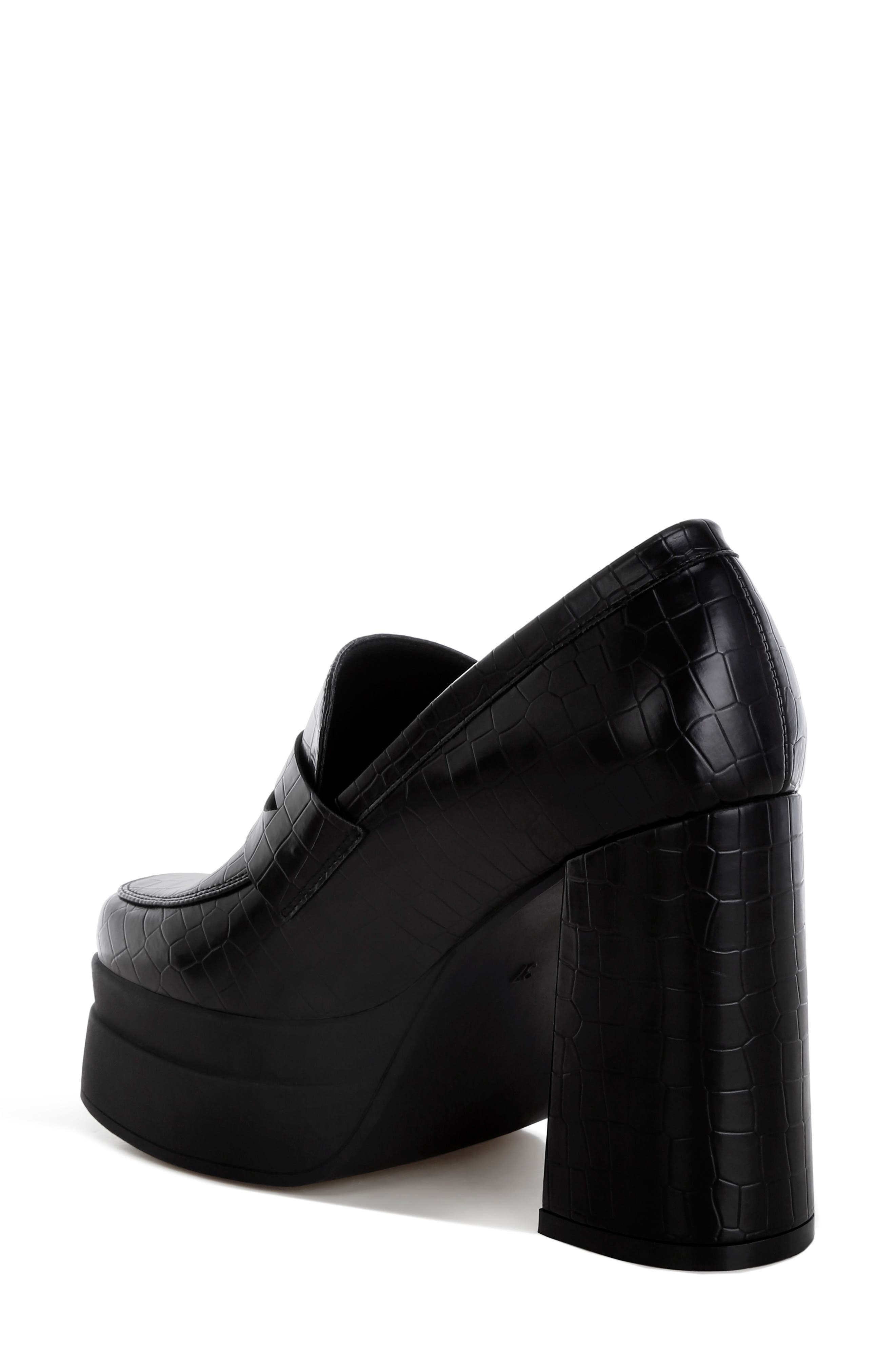 LONDON RAG Edwina Block Heel Platform Pump, Alternate, color, Black