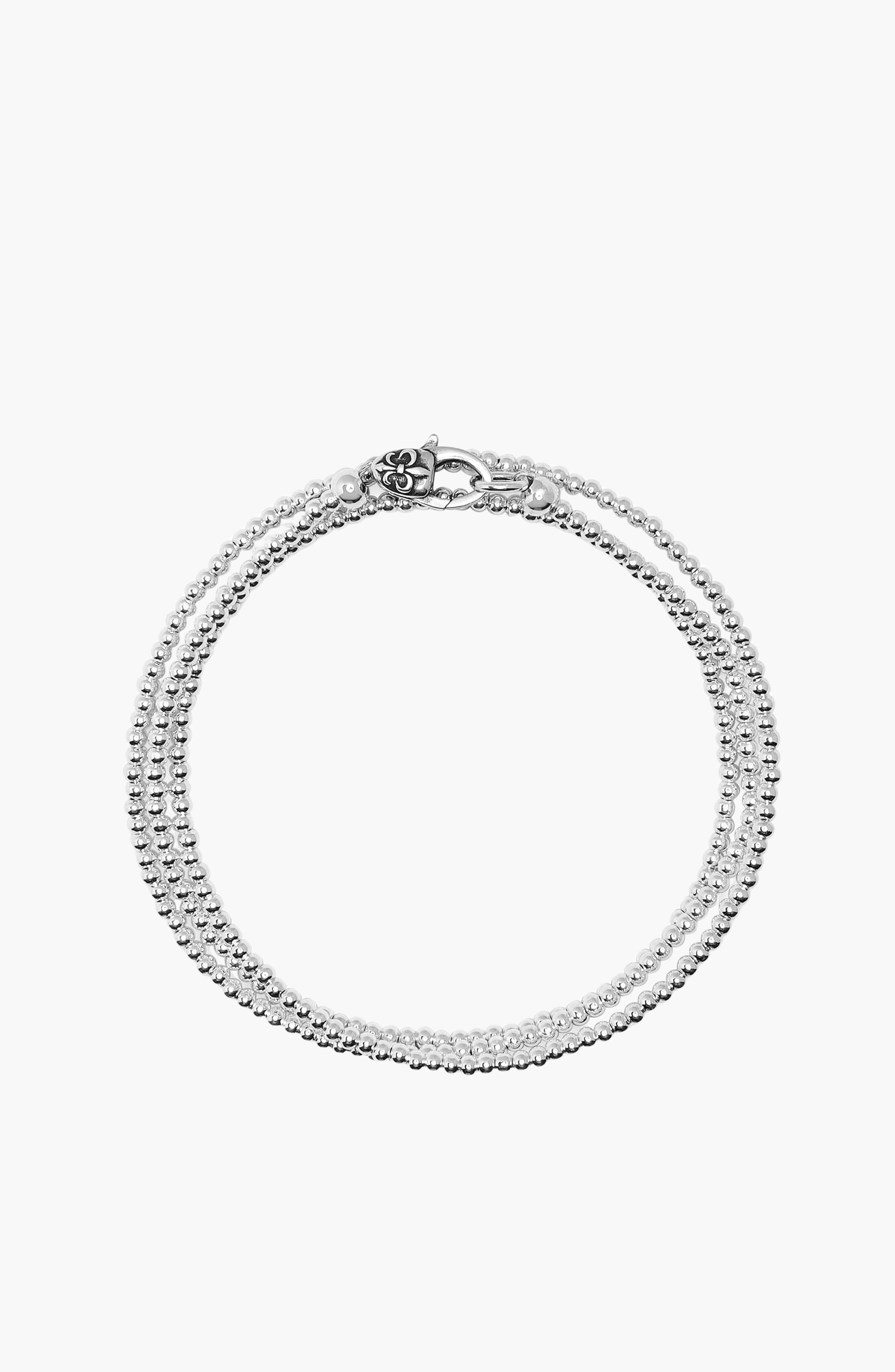 Nialaya Sterling Silver Wrap Around Bracelet (Men) | Nordstrom