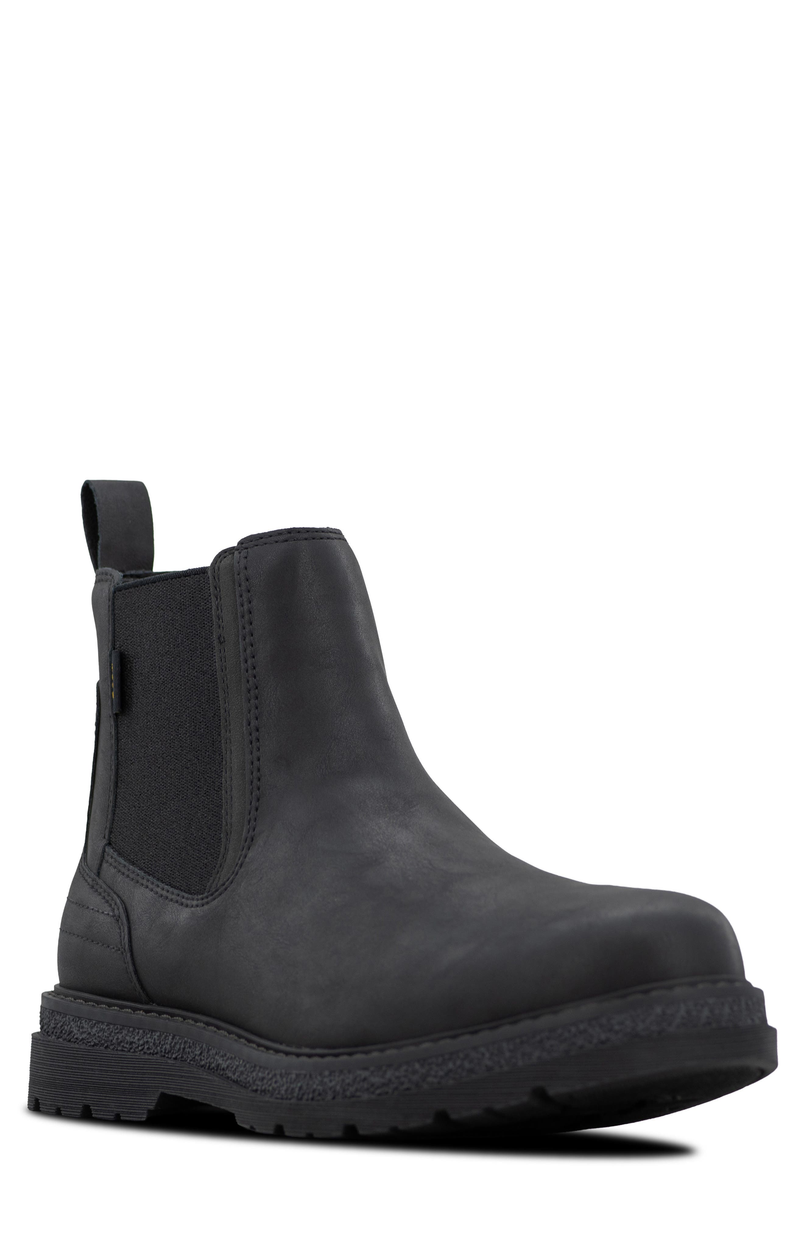 Ridge Faux Leather Chelsea Boot