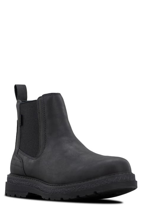 Ridge Faux Leather Chelsea Boot