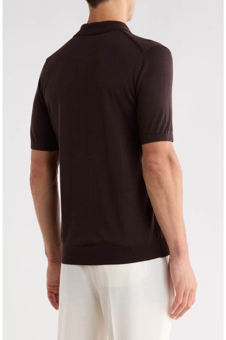 Manor Merino Wool Polo, Alternate, color, CHOCOLATE BROWN