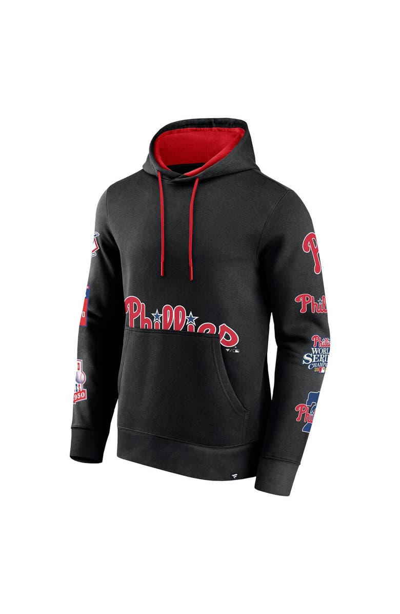 FANATICS Men's Fanatics Branded Black Philadelphia Phillies Wild Winner Pullover Hoodie, Alternate, color, 