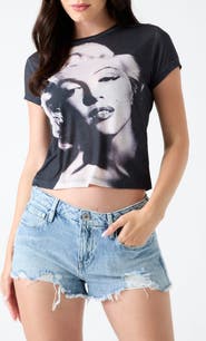 GUESS Marilyn Monroe Slim Graphic Tee