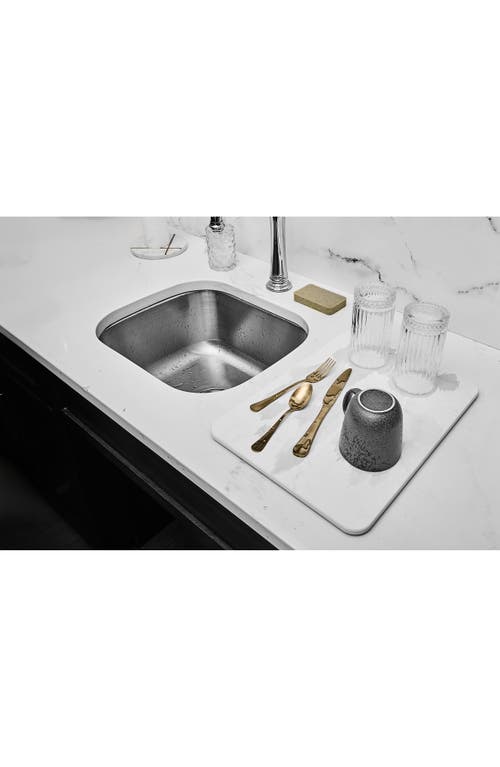 Core Home Quick Drying Kitchen Mat In White