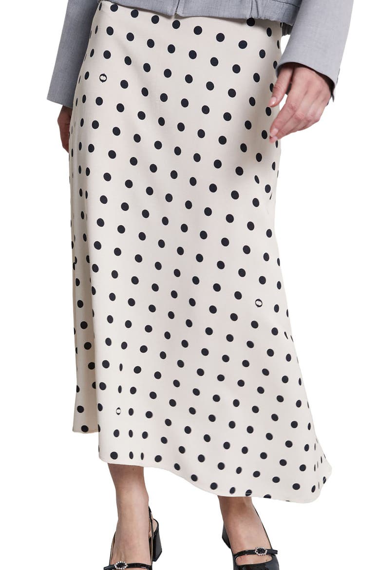 Viscose Long Skirt, Main, color, White