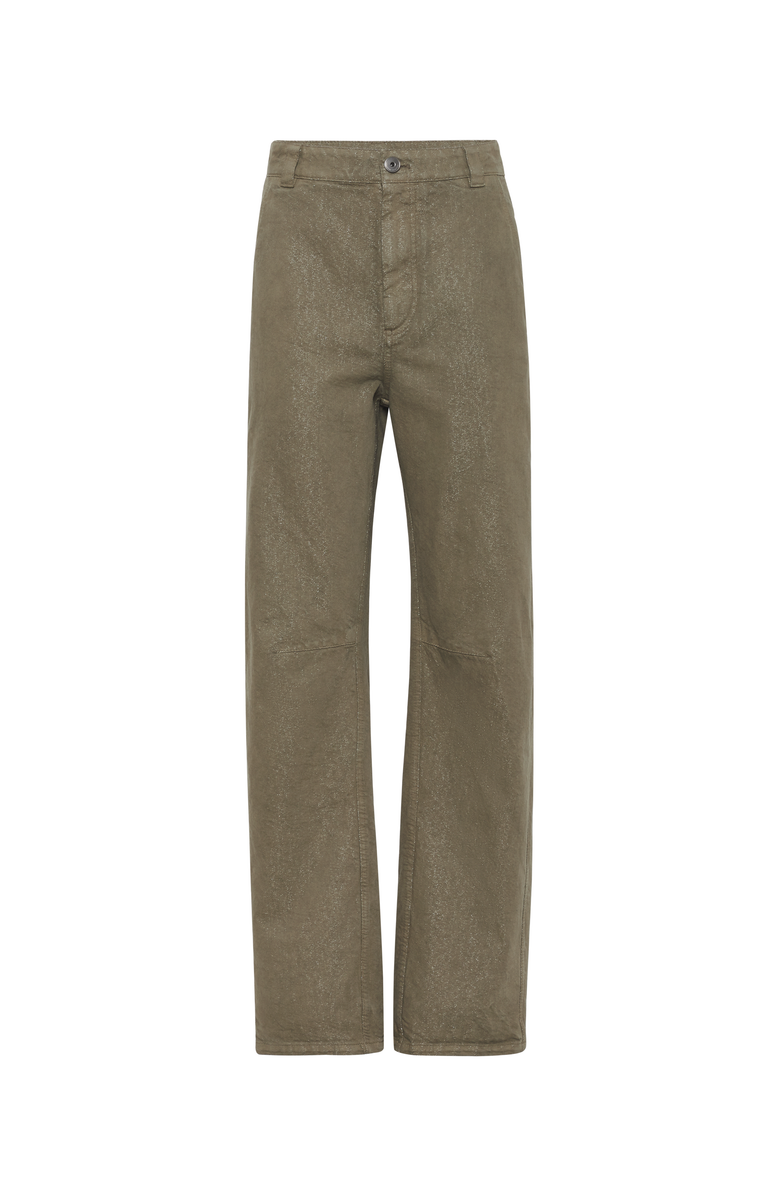 Brunello Cucinelli Dyed sparkling denim soft curved trousers, Main, color, 