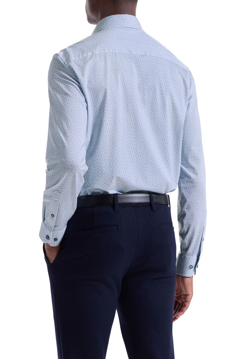 James OoohCotton® Geo Print Button-Up Shirt, Alternate, color, AIR BLUE