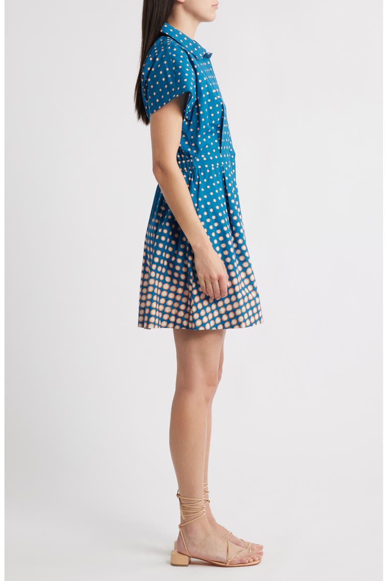 Nicoletta Mini Shirtdress, Alternate, color, MATERA PRINT