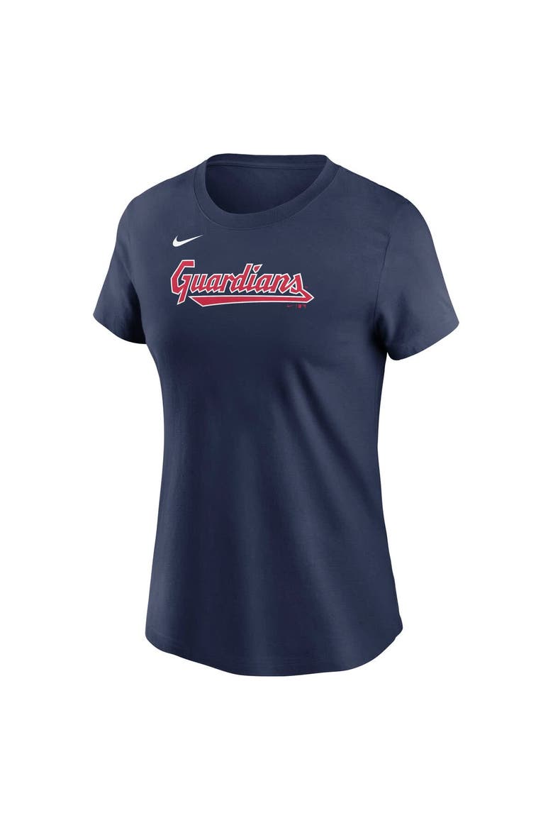 Women's Nike Jose Ramirez Navy Cleveland Guardians Fuse Name & Number T-Shirt, Alternate, color, Navy