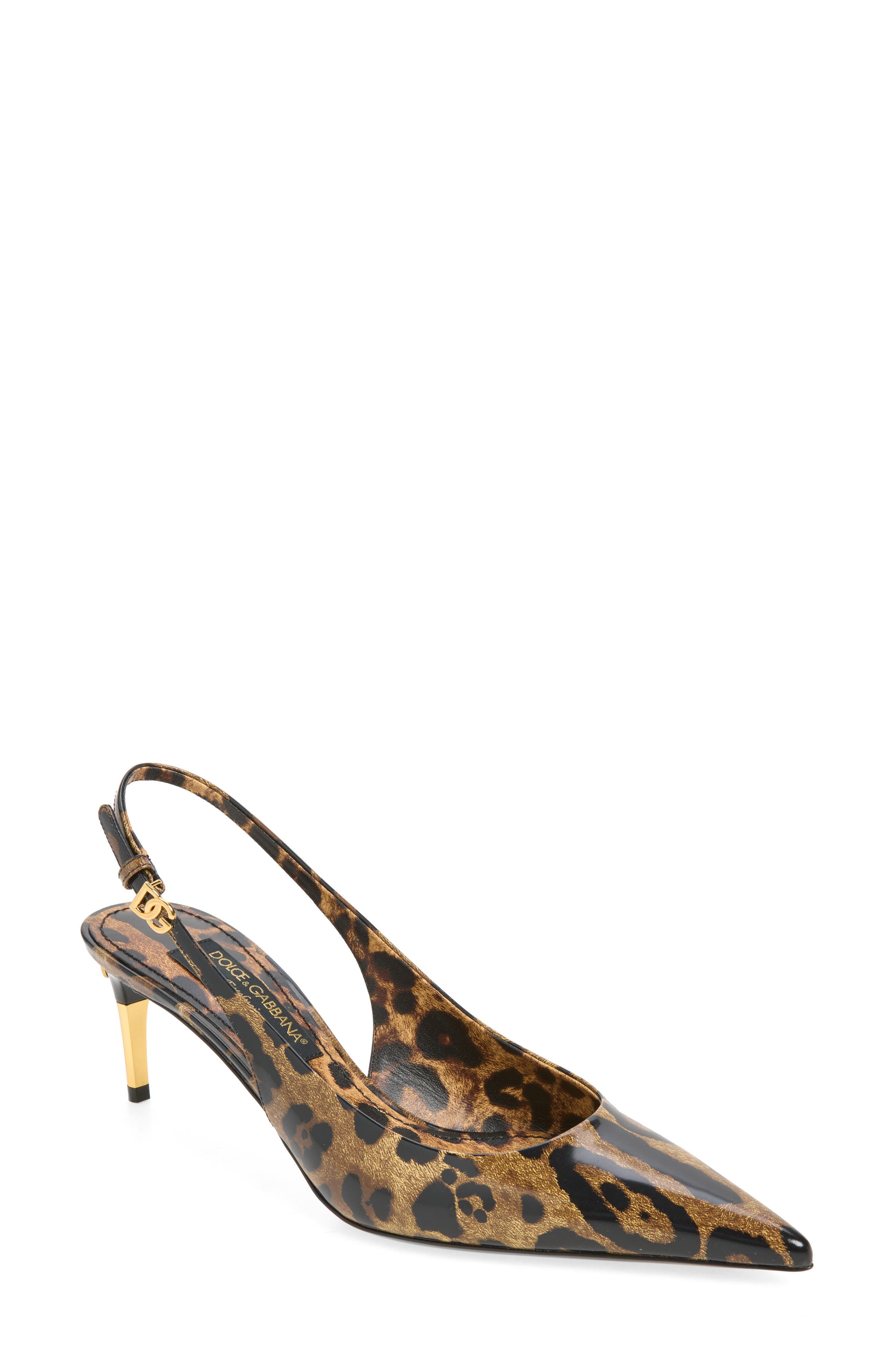 Lollo Leather Slingback Pump, Main, color, HA93M LEO
