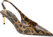 Dolce&Gabbana Lollo Leather Slingback Pump