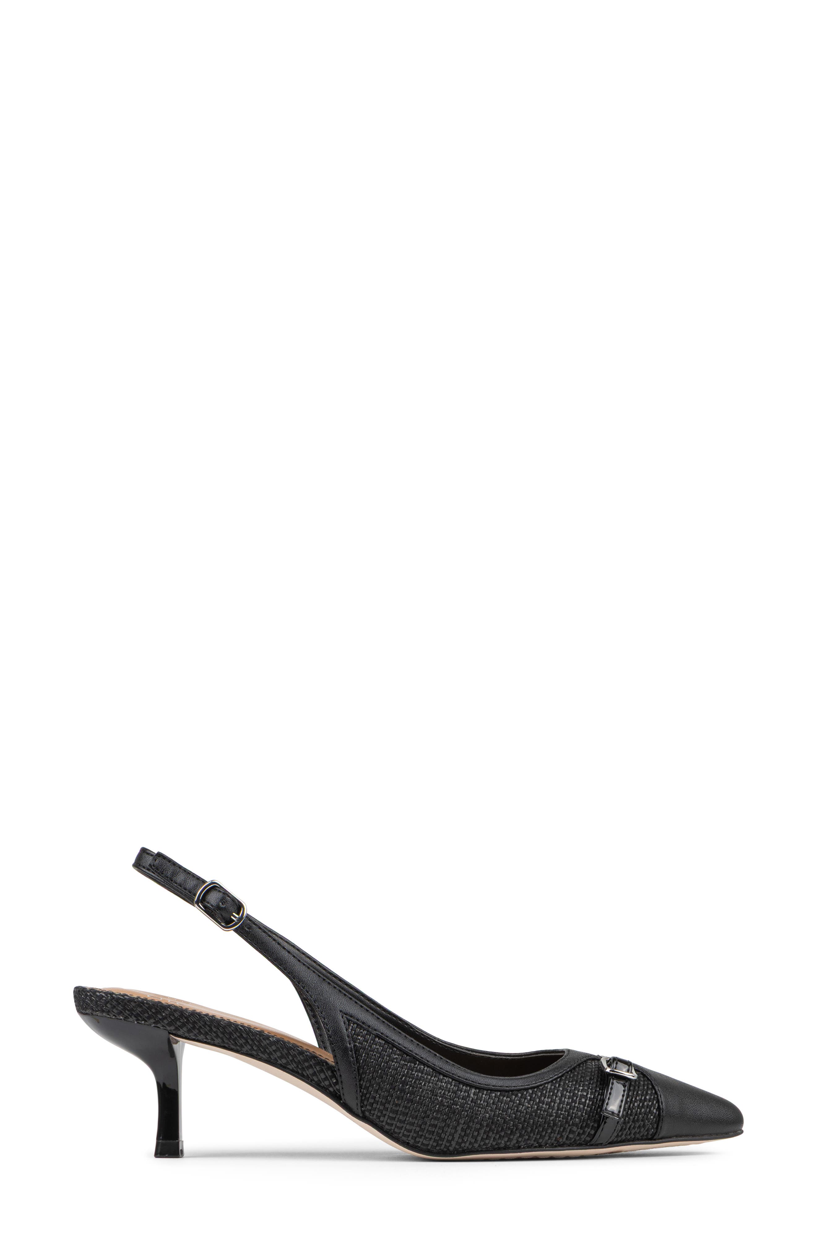 Donald Pliner Carwyn Kitten Heel Slingback Pump, Alternate, color, Black
