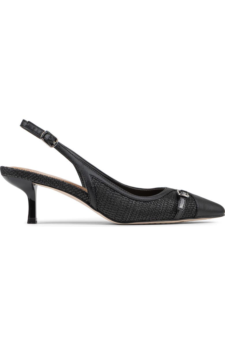 Donald Pliner Carwyn Kitten Heel Slingback Pump, Alternate, color, Black
