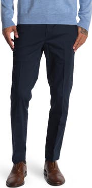 Brooks Brothers Navy Flat Front Trousers