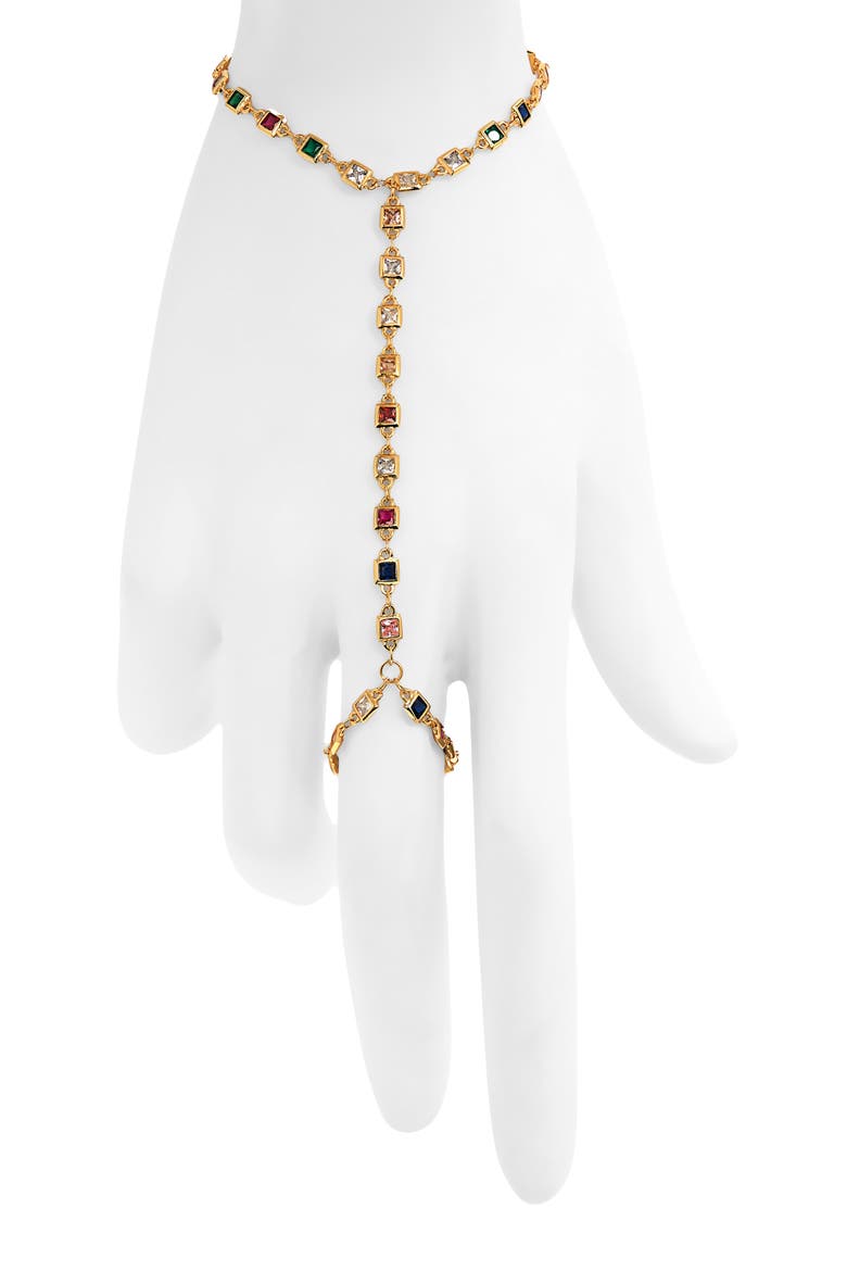Square Station Hand Chain, Main, color, GOLD
