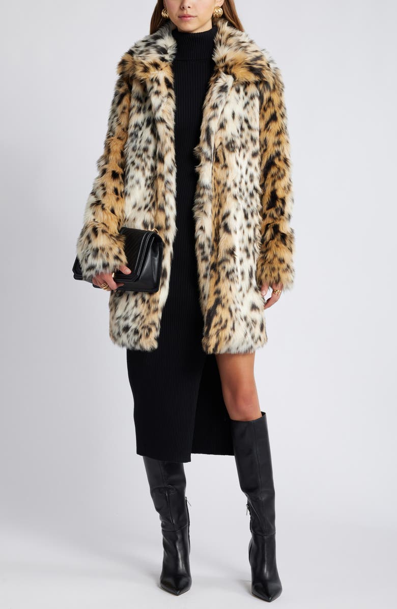 Open Edit Rib Long Sleeve Turtleneck Sweater Dress, Alternate, color, Black