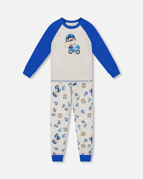 Two-Piece Organic Cotton Pajama Set Monkey (Baby)