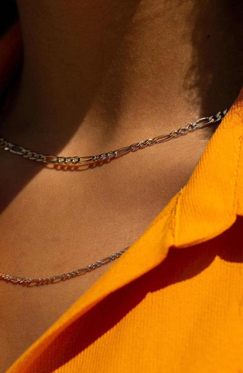 Aurate New York Figaro Chain Necklace, Alternate, color, Yellow