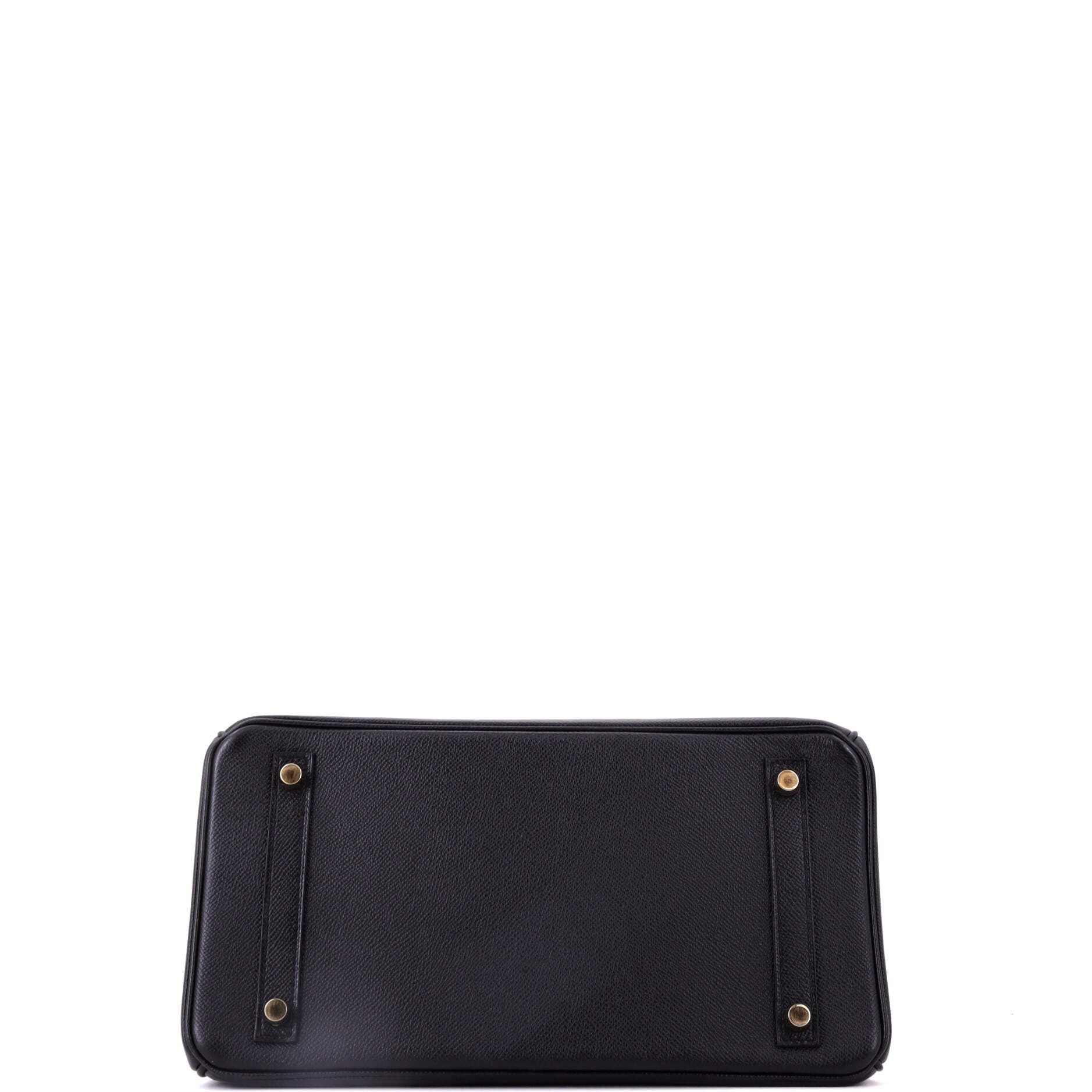 Birkin Handbag Black Epsom with Gold Hardware 30, Alternate, color, Black