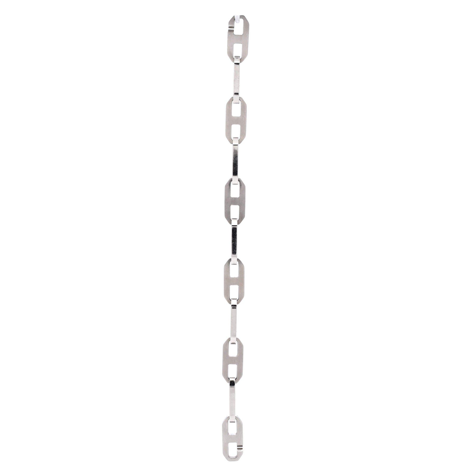 Maillon H Link Bracelet Stainless Steel, Alternate, color, Metallic Silver