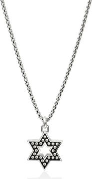 John Hardy Nailhead Star of David Pendant Necklace