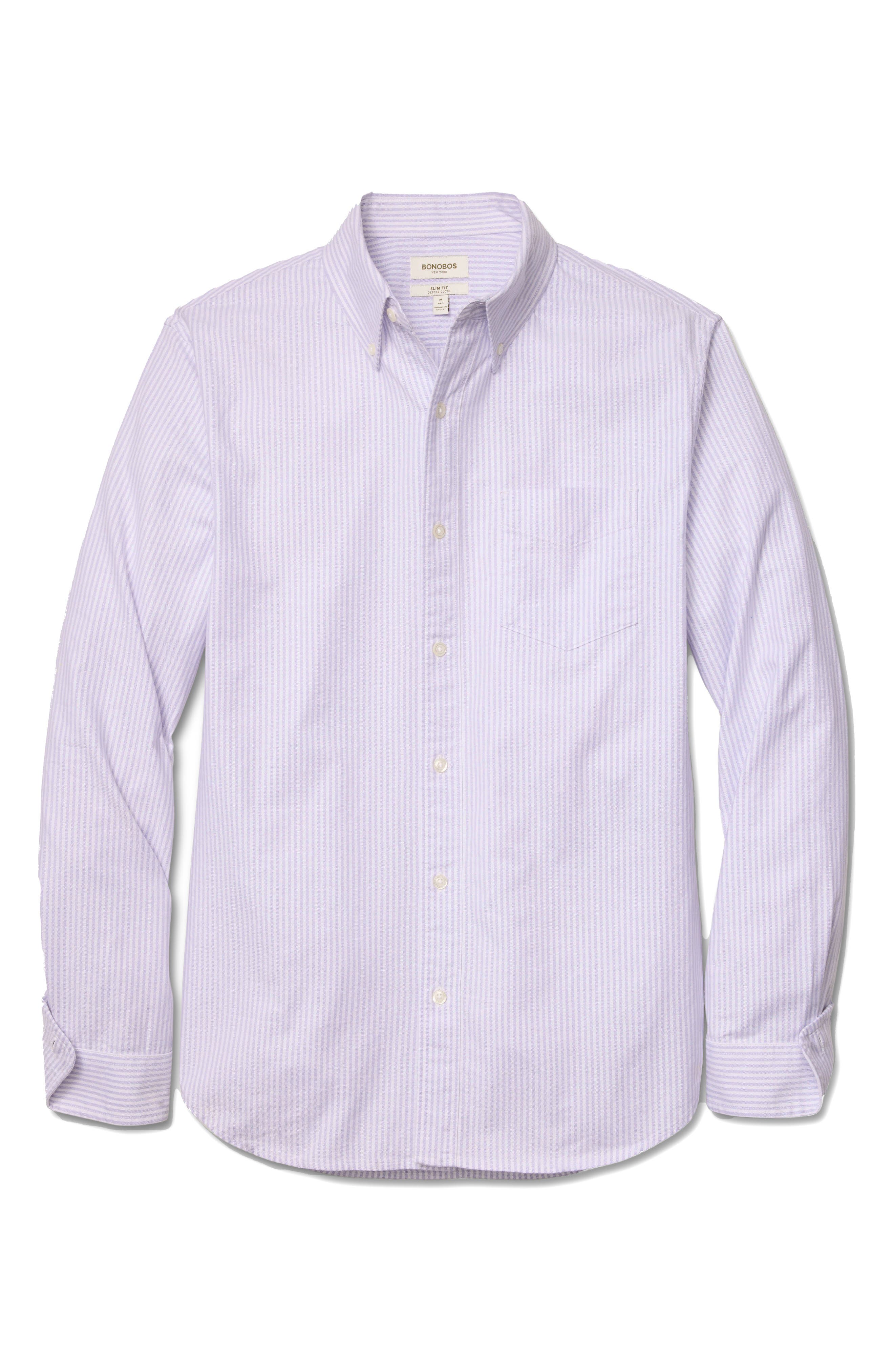 Everyday Slim Fit Stripe Cotton Button-Down Oxford Shirt - image 2