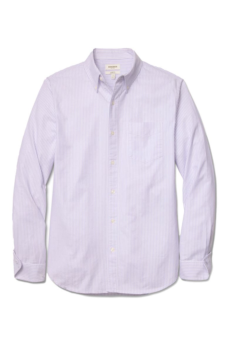 Everyday Slim Fit Stripe Cotton Button-Down Oxford Shirt, Alternate, color, CHELSEA STRIPE C149