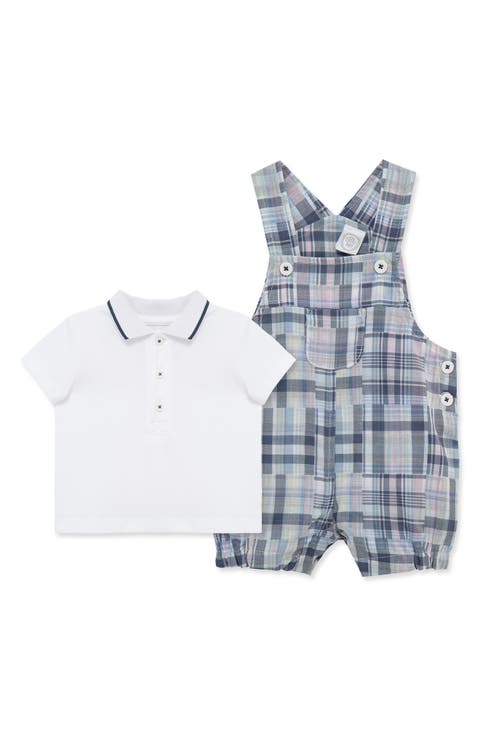 Polo & Madras Plaid Overalls (Baby)