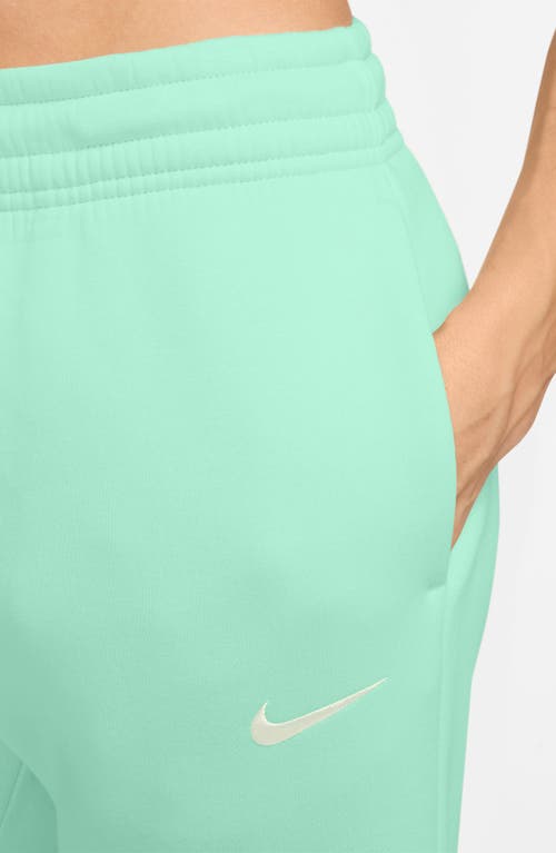 Nike Sportswear Phoenix Fleece Mid Rise Joggers In Green