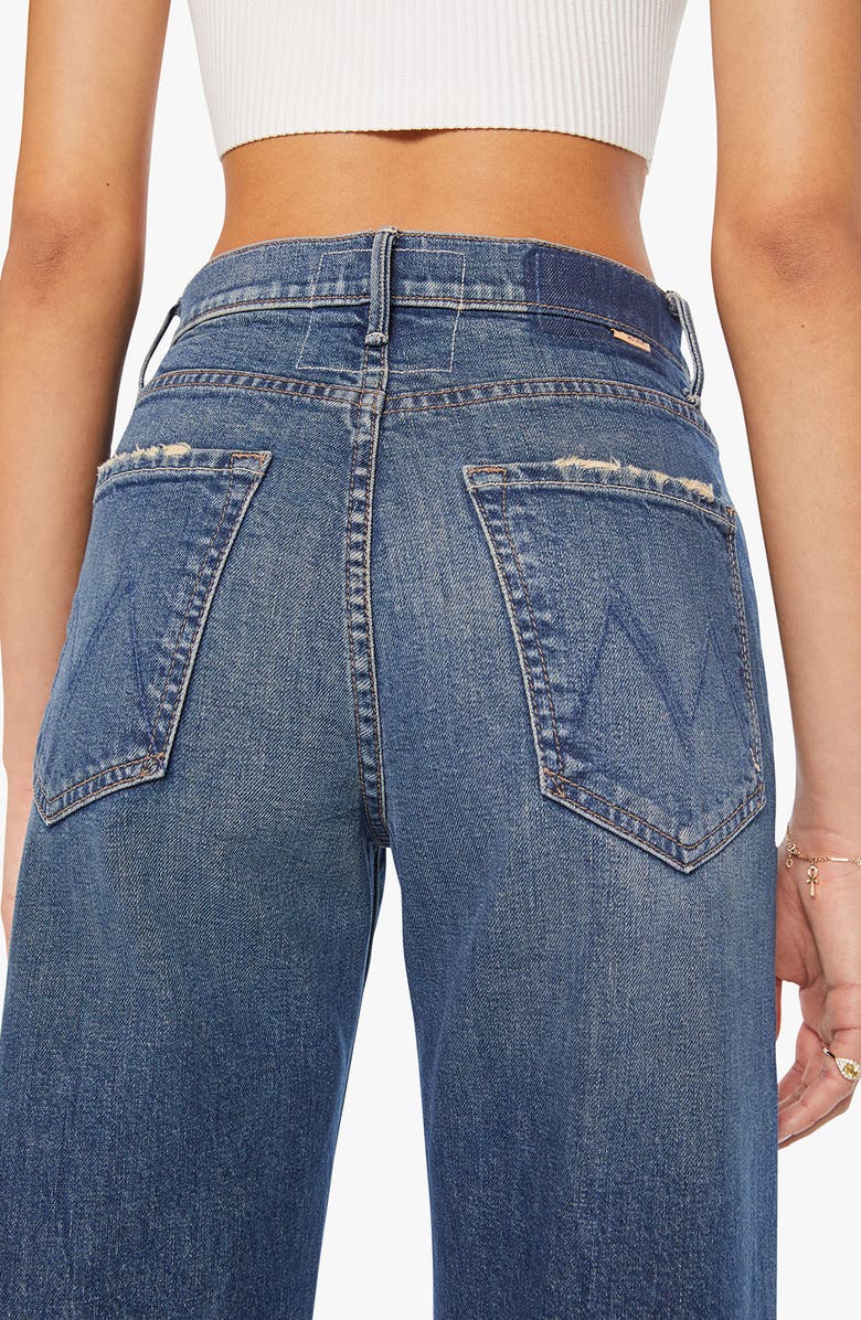 MOTHER The Lasso Sneak Wide Leg Jeans, Alternate, color, Punk Nouveau
