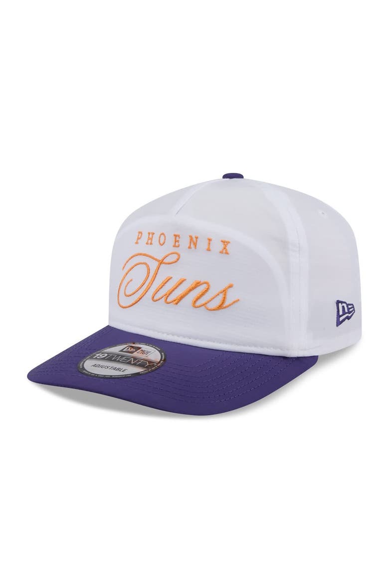 Men's New Era White/Purple Phoenix Suns 2025 NBA Draft On-Stage Nylon 19TWENTY Adjustable Hat, Alternate, color, White