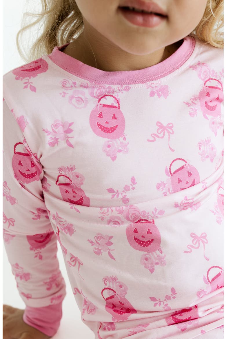 Candy Pail Garden Two Piece Pajama Set, Alternate, color, Light Pink