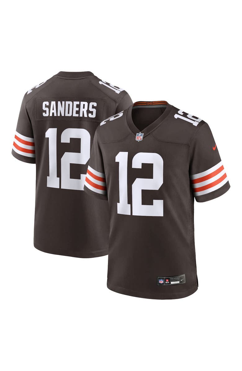 Nike Men's Nike Shedeur Sanders Brown Cleveland Browns 2025 NFL Draft Game Jersey, Alternate, color, Brown
