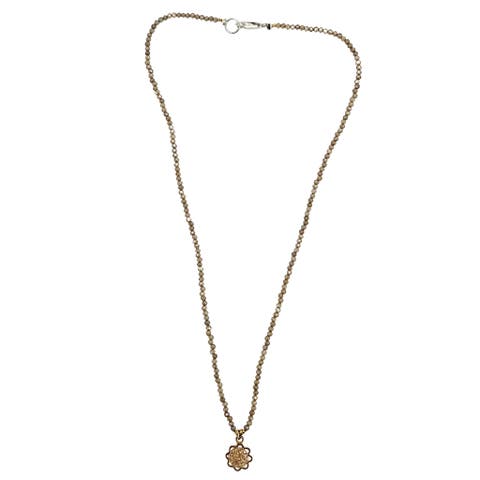 Faceted Beaded Charm Necklace