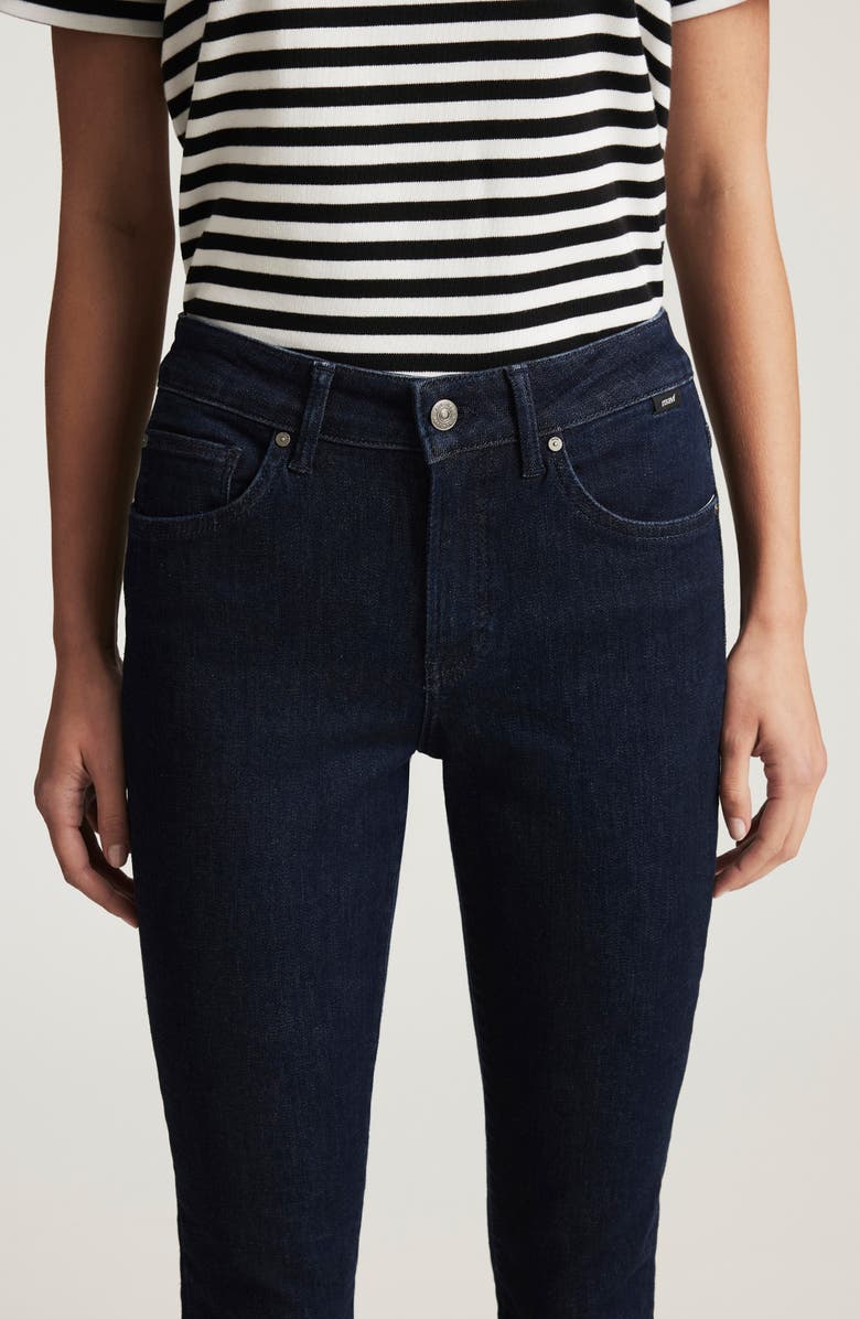 Mavi Jeans Tess High Waist Ankle Skinny Jeans, Alternate, color, Rinse Flex Blue