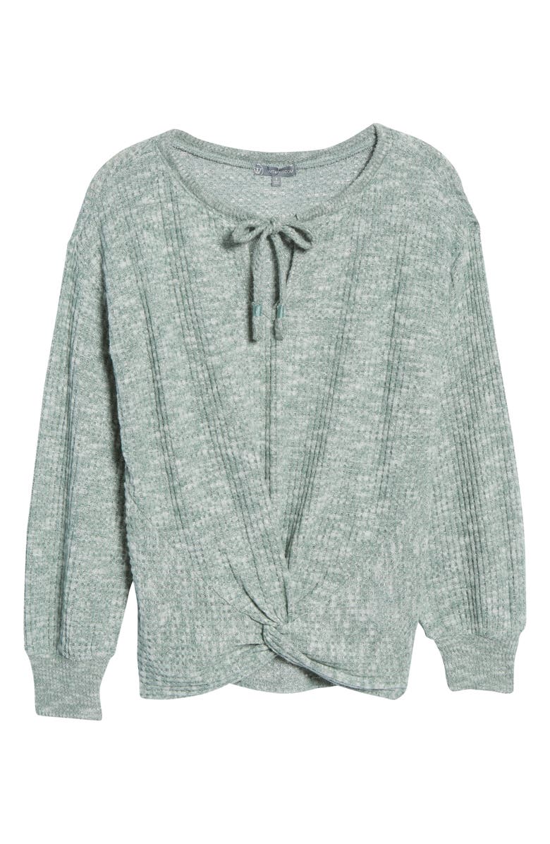 Wit & Wisdom Twist Front Long Sleeve Top, Alternate, color,
