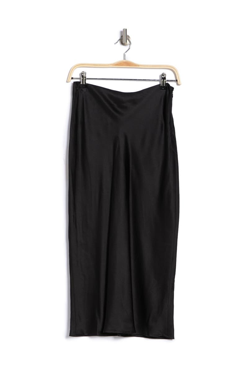 L'AGENCE Perin Bias Cut Silk Satin Midi Skirt, Alternate, color, 