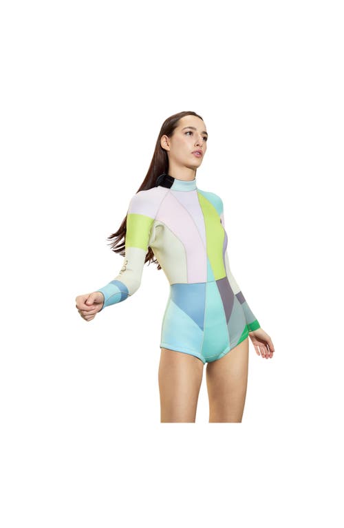 Cynthia Rowley Colorblock Wetsuit In Multi