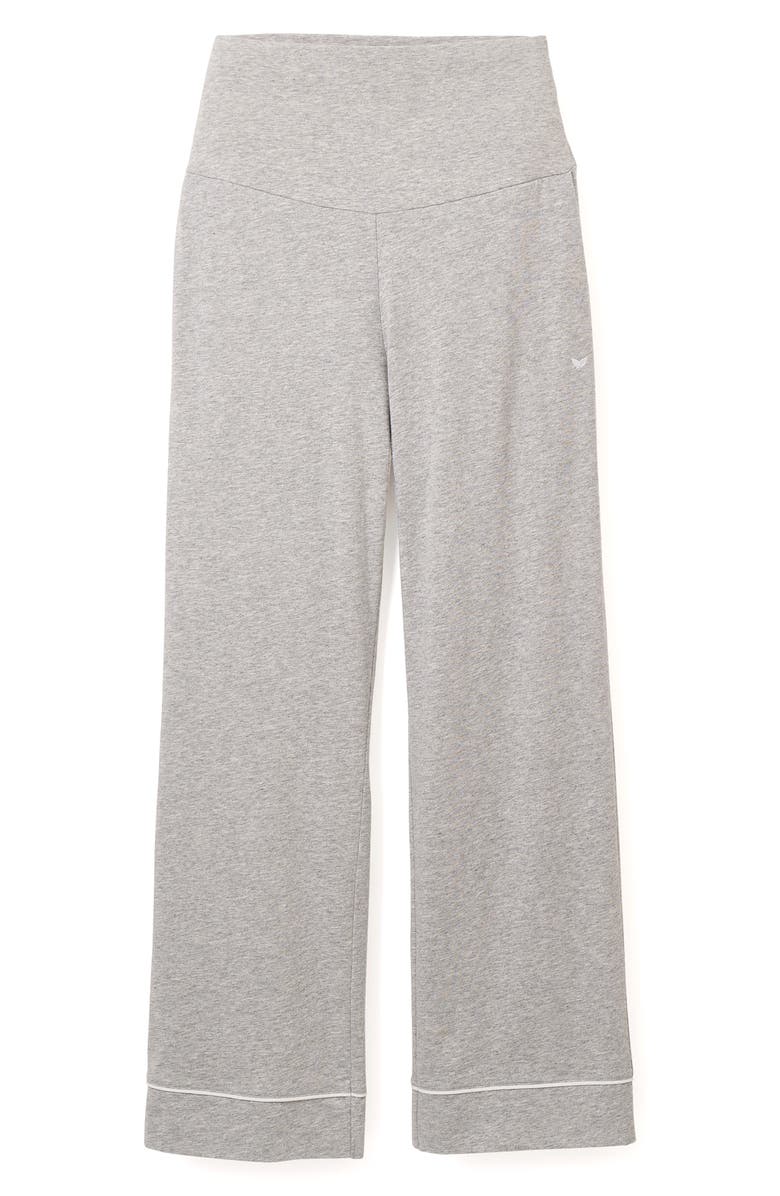 Petite Plume Luxe Pima Cotton Maternity Pants, Main, color, Heather Grey