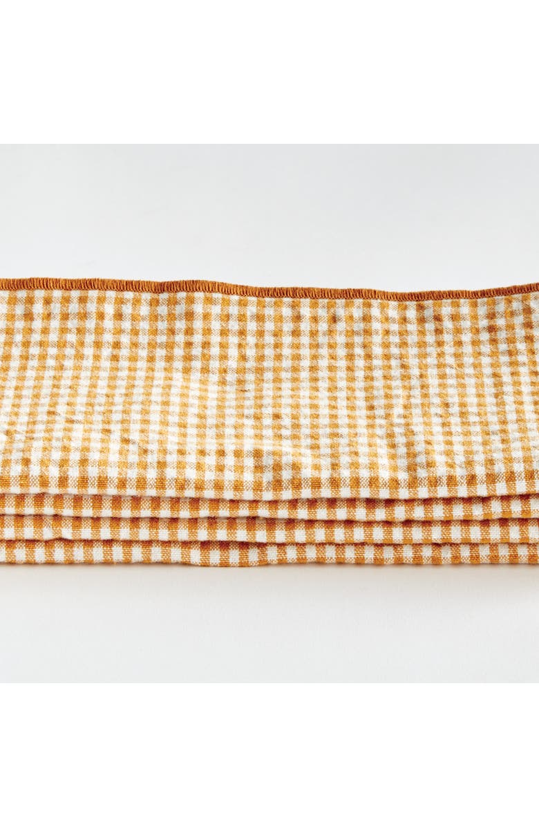 Napa Home & Garden Sidney Dinner Napkins Set of 4, Alternate, color, Yellow