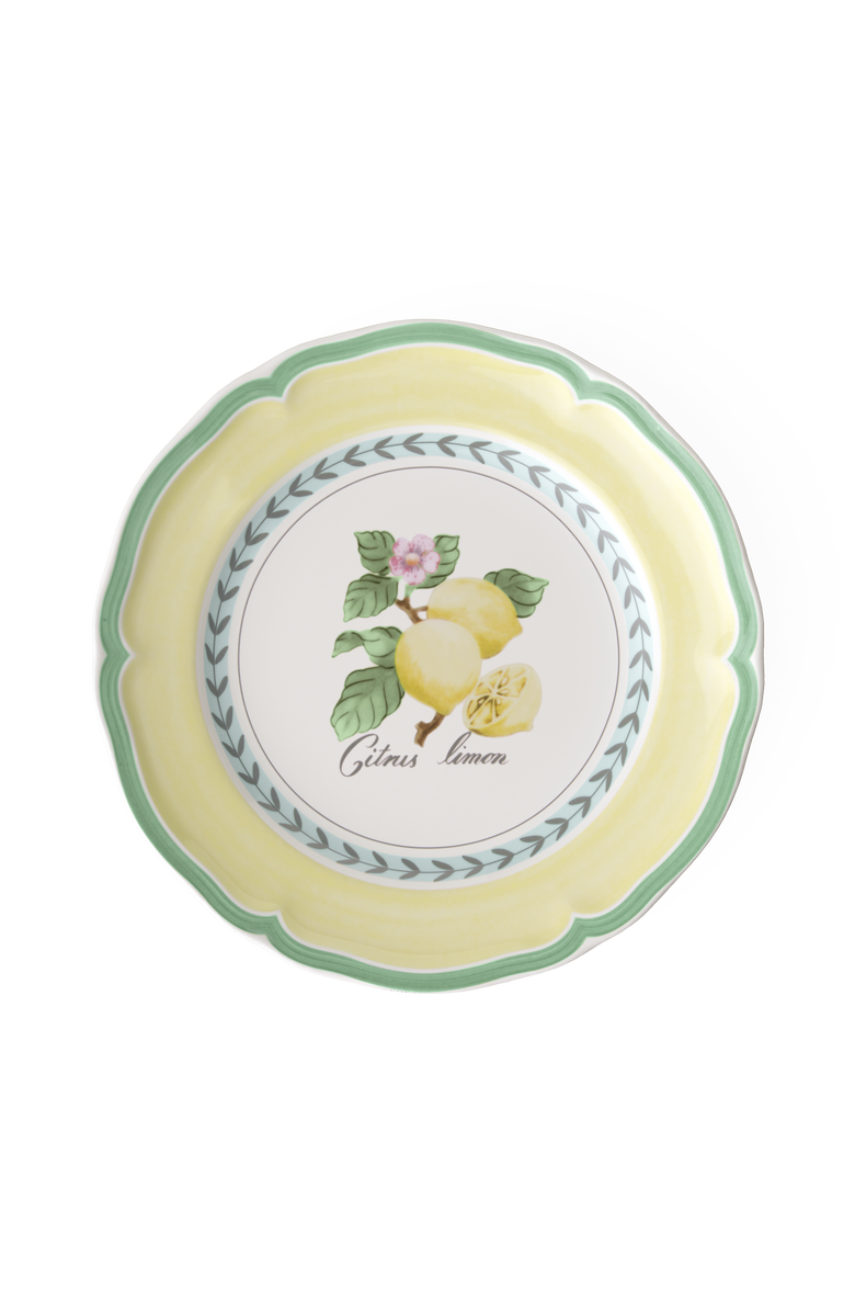 Villeroy & Boch French Garden Valence Lemon Salad Plate, Main, color, White