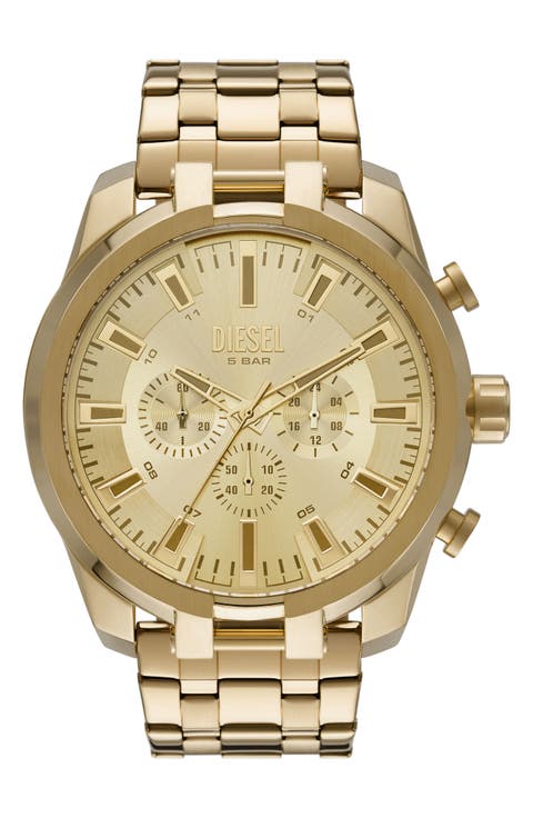 Split Chronograph Bracelet Watch, 51mm